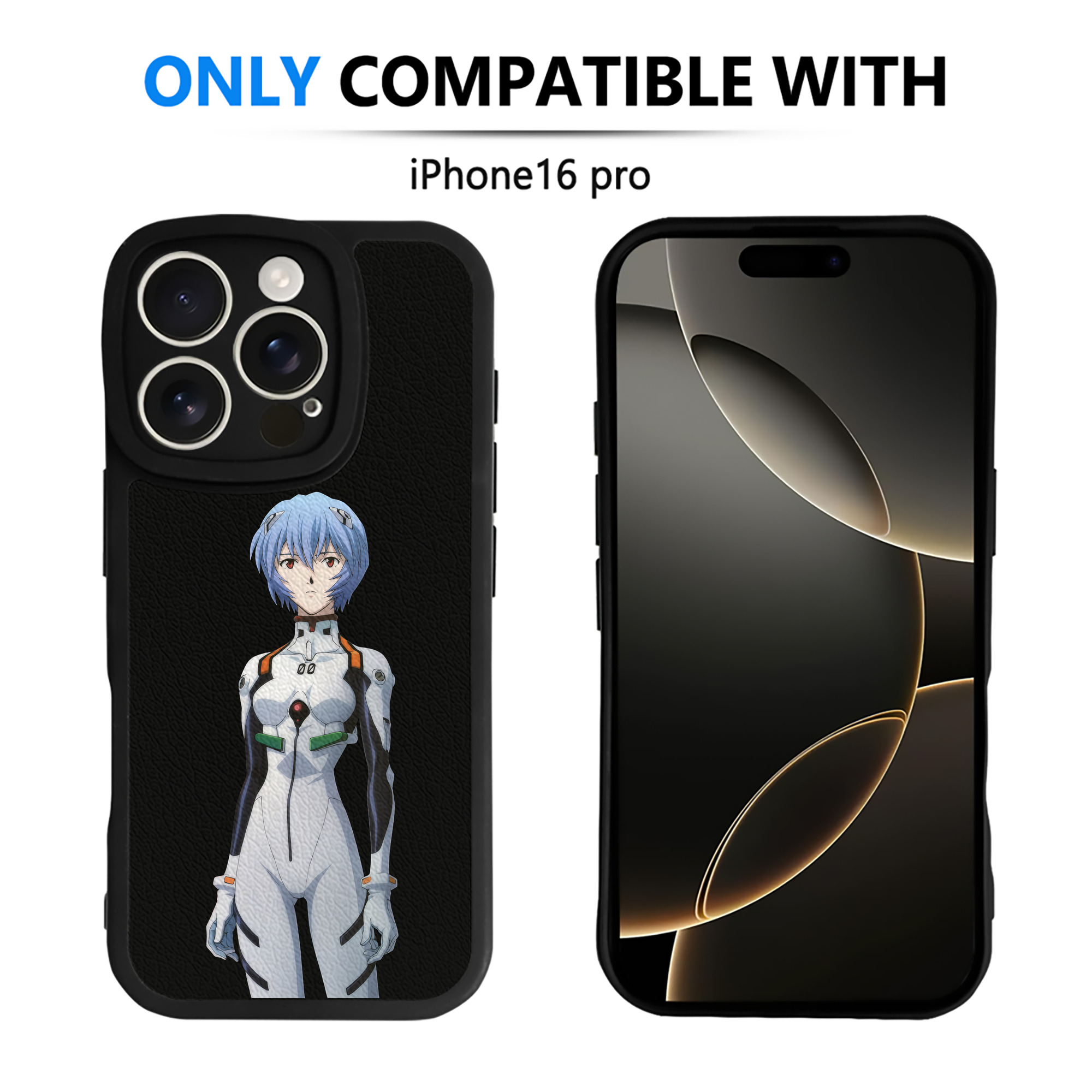 （画像用） EVA 新世紀エヴァンゲリオン 【iPhone 16シリーズ対応】シリコンスマホケース（レザー調） 材質：シリコン